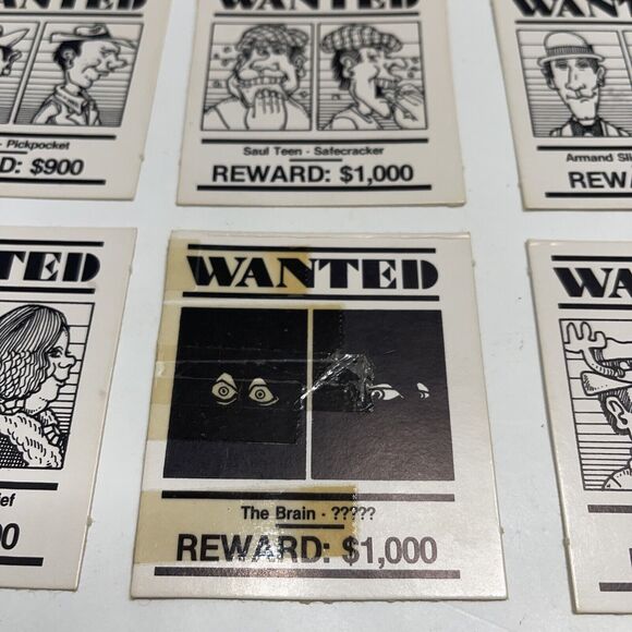 1979 Stop Thief Replacement Part Wanted Cards For Electronic Cops and Robbers - Picture 2 of 7